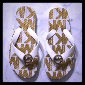 Girls Michael Kors Flip Flops. Size 13. EUC